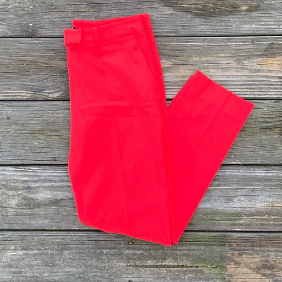 Gianni Bini Red trousers slacks professional pants size 0 - Picture 15 of 15